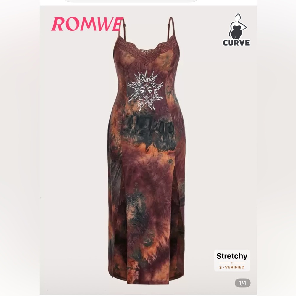 SHEIN tie-dye summer maxi dress